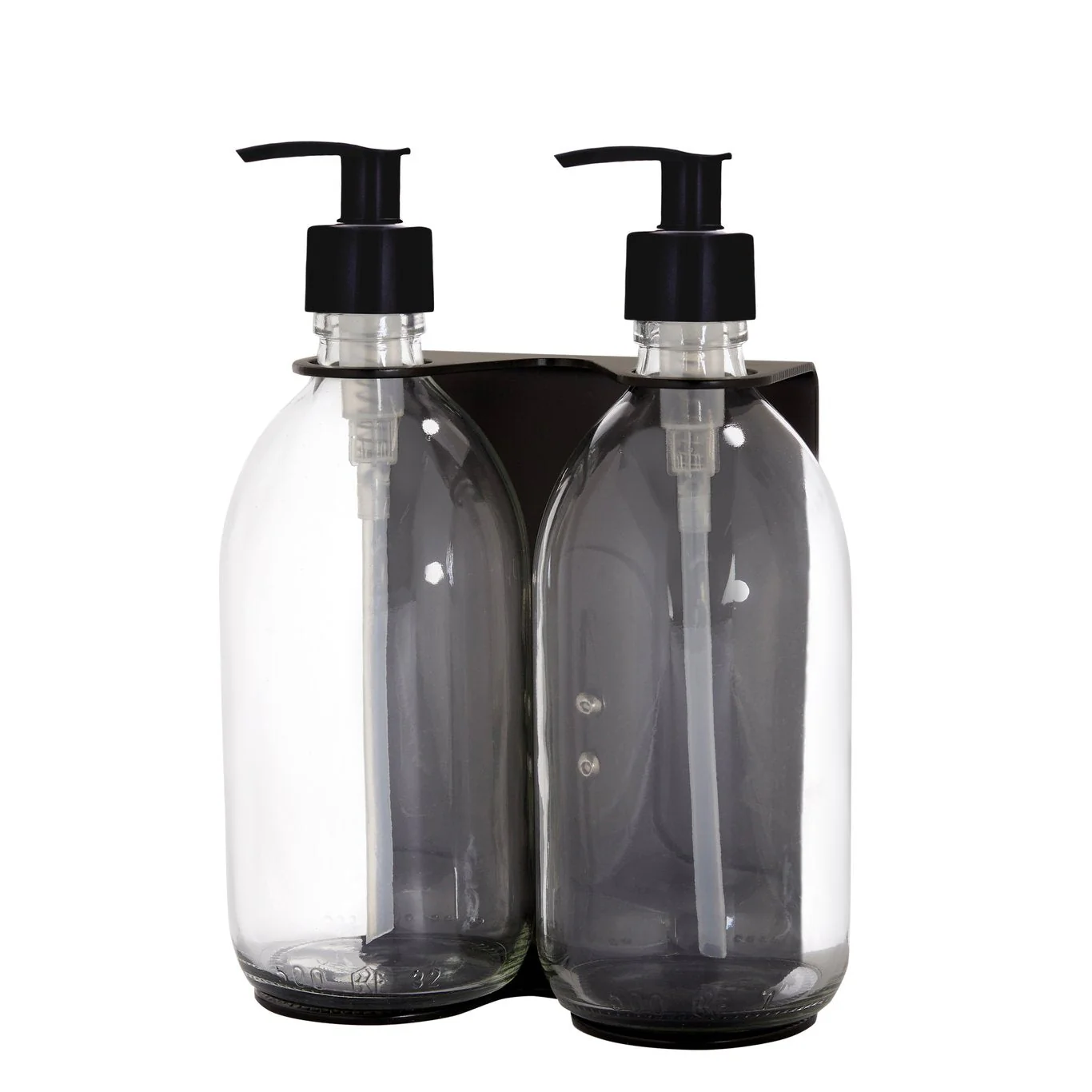 Black Double Wall Mounted Soap Dispenser - Image 10