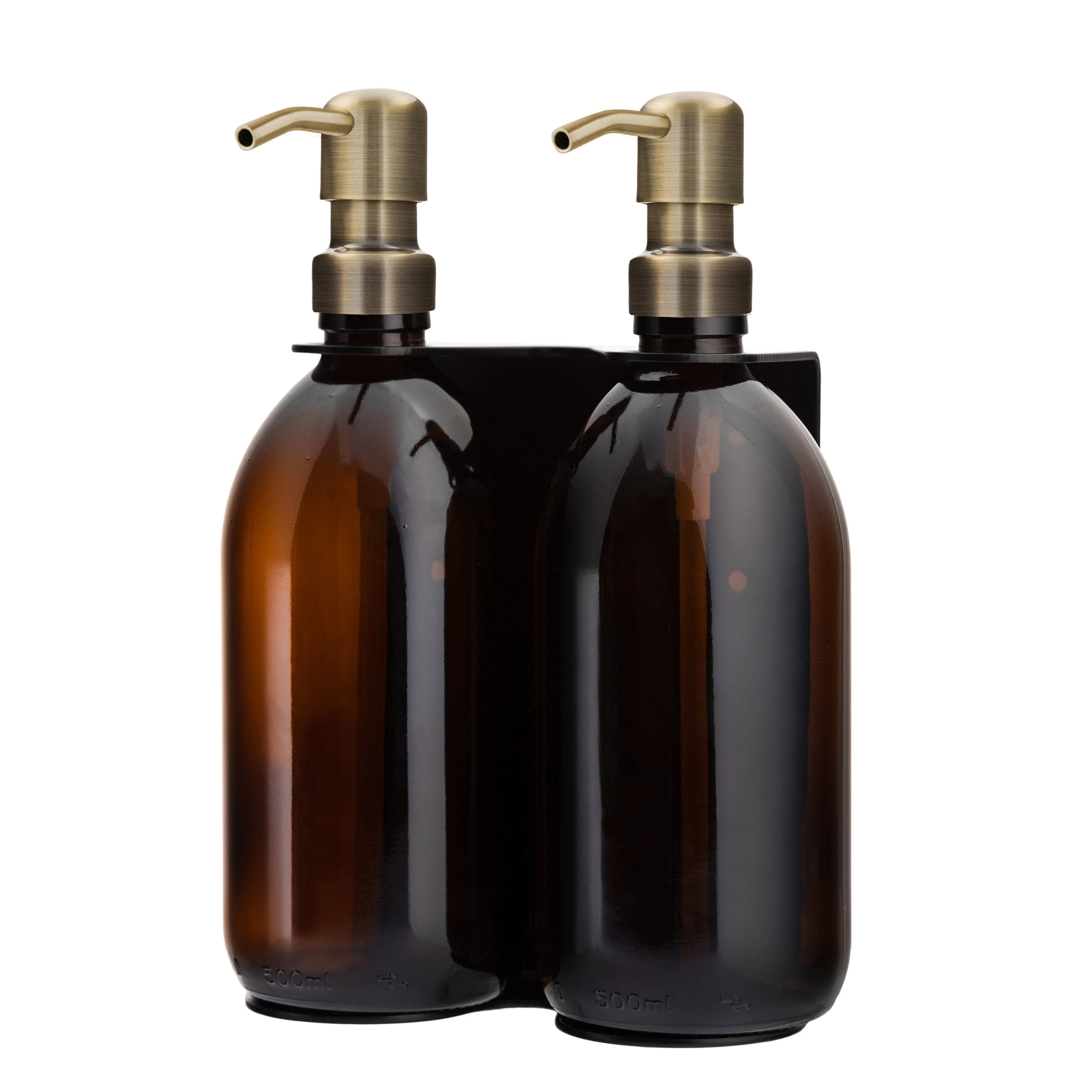 Black Double Wall Mounted Soap Dispenser - Image 7