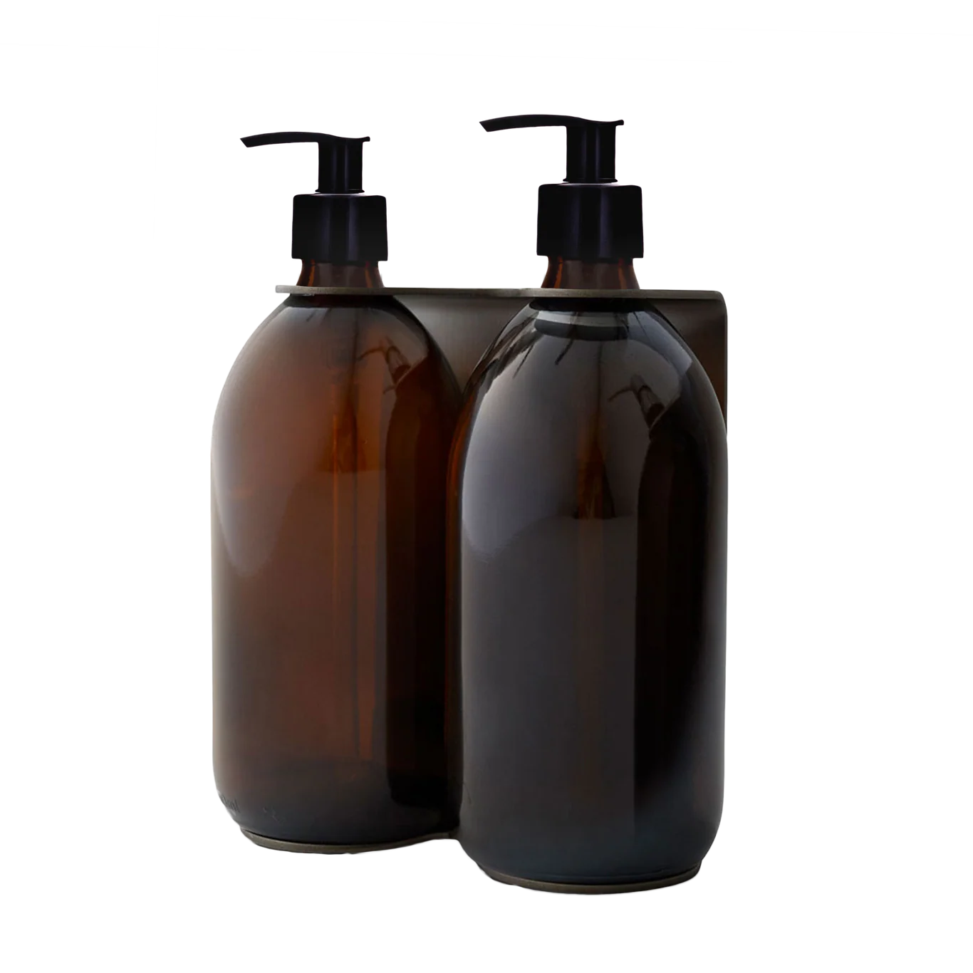 Black Double Wall Mounted Soap Dispenser - Image 9