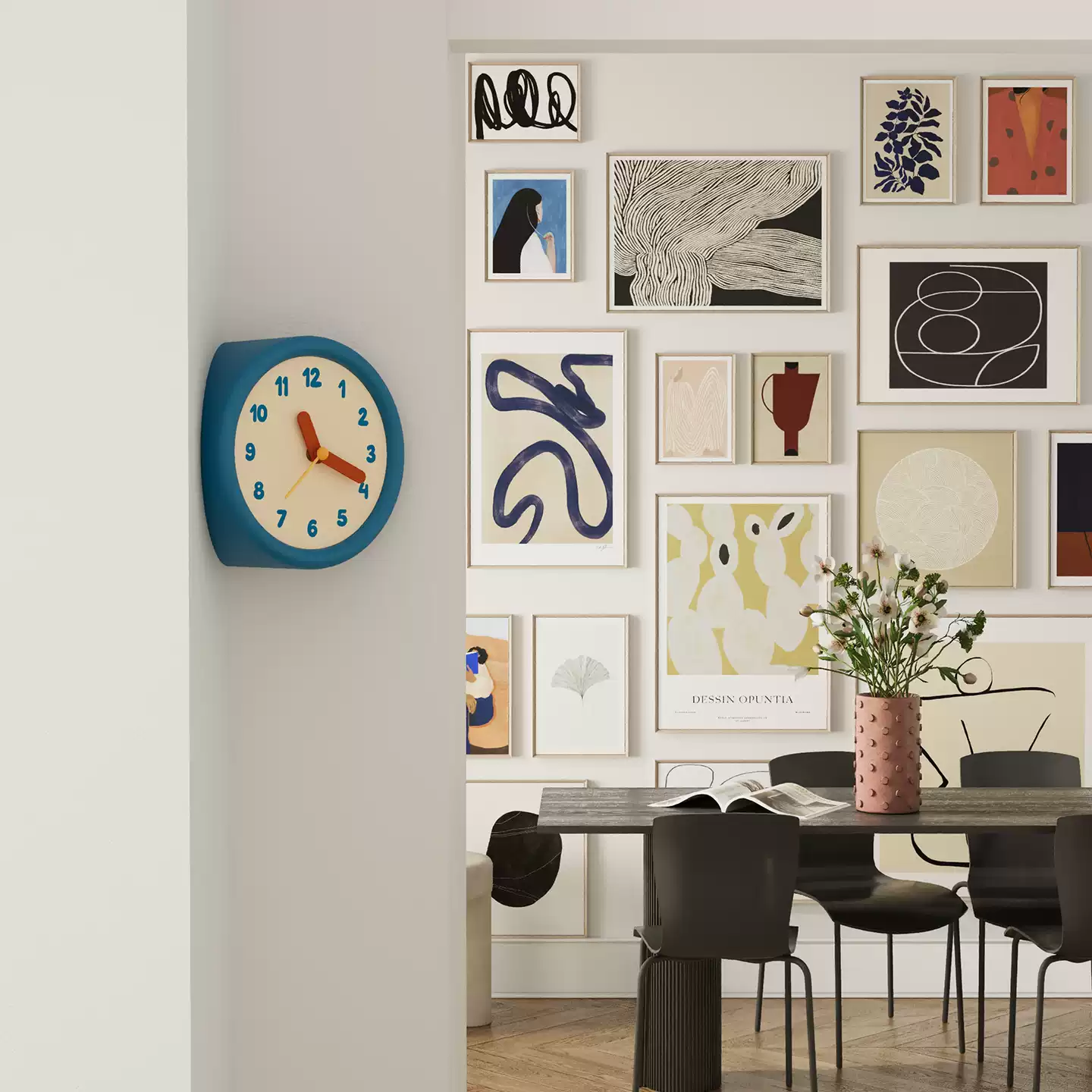 Blue Corner Time Clock - Image 3