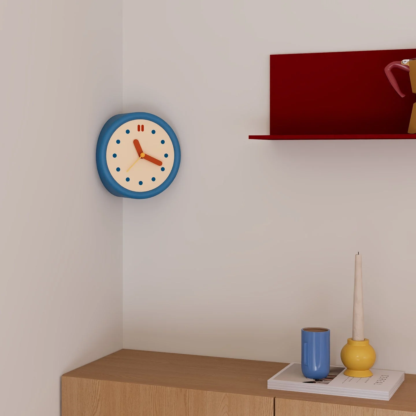 Blue Corner Time Clock - Image 4
