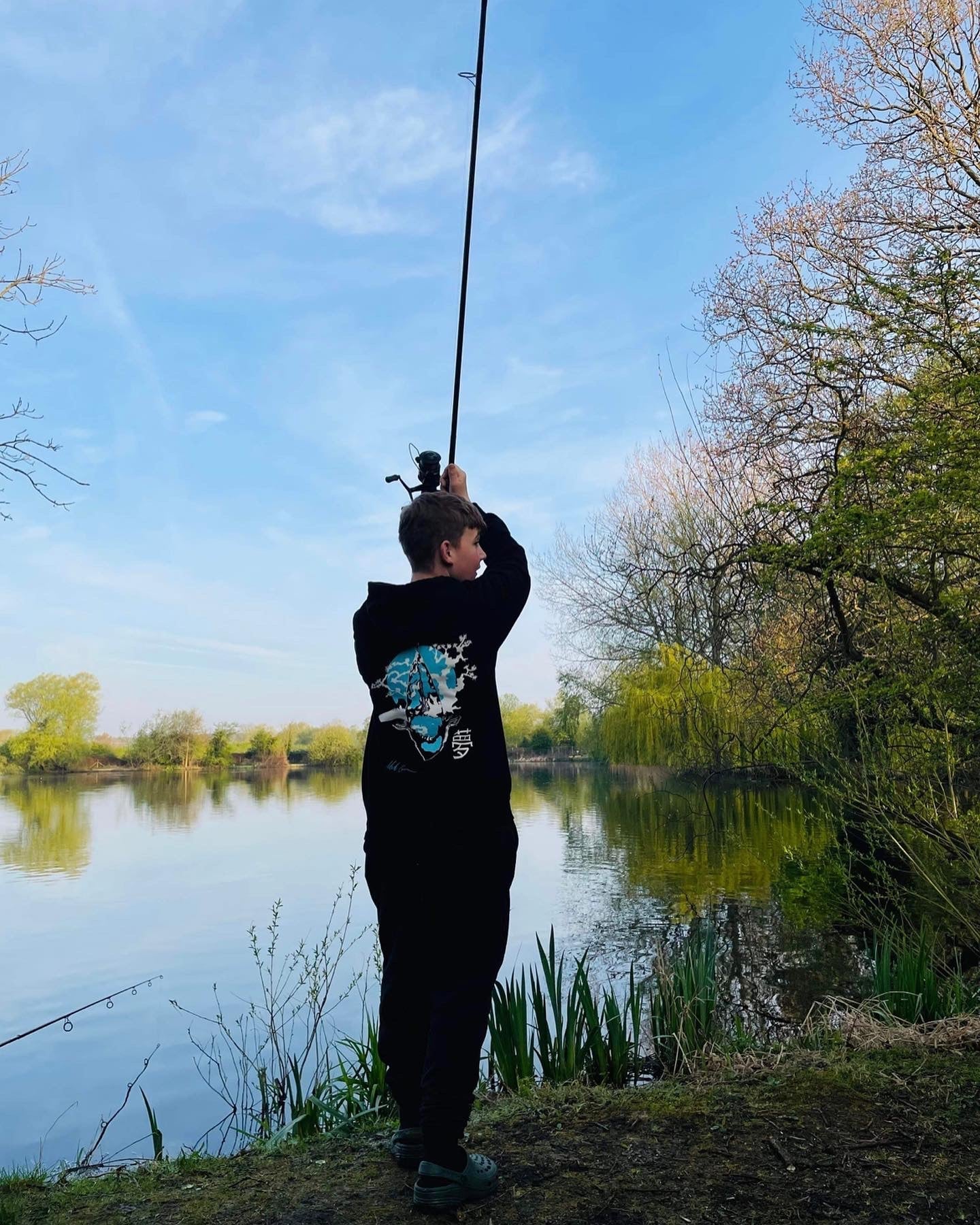 Blue Koi Hoody - Image 3