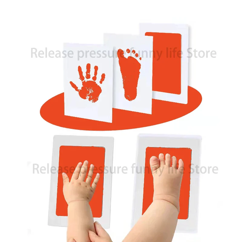 Baby Handprint and Footprint Kit with White Cards - Image 12