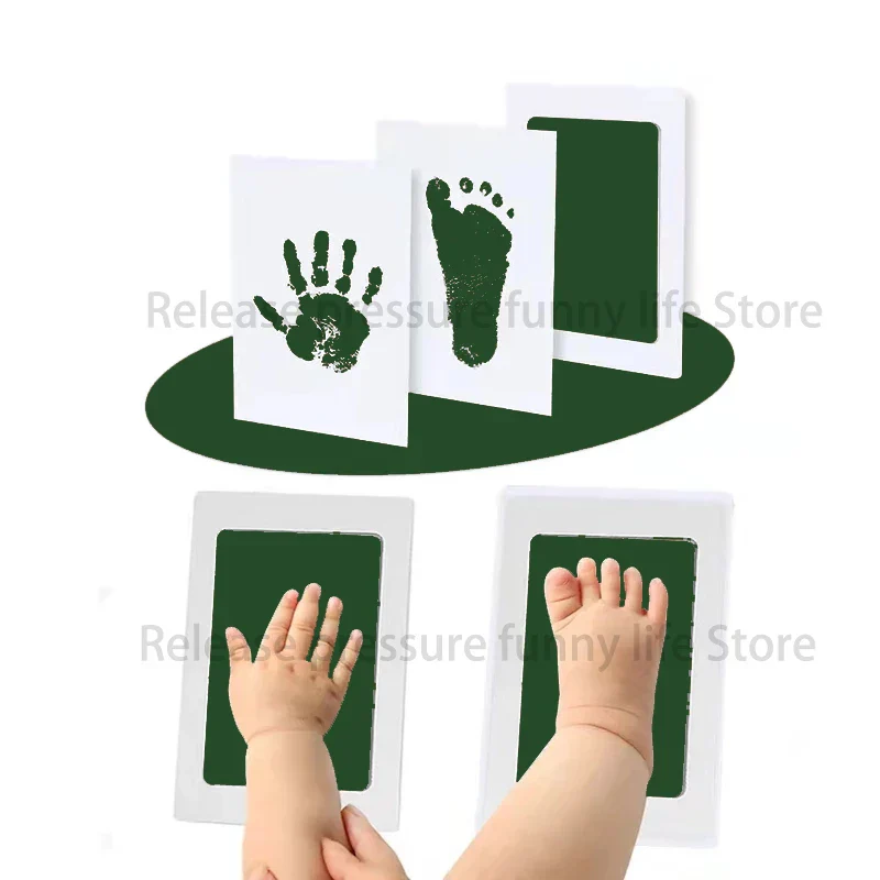 Baby Handprint and Footprint Kit with White Cards - Image 3