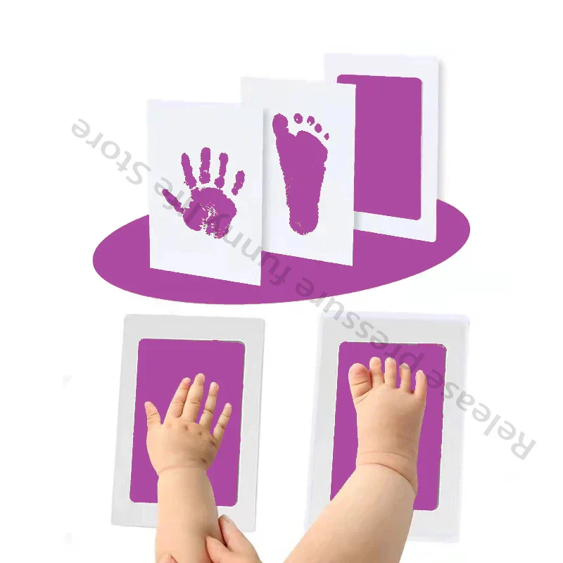 Baby Handprint and Footprint Kit with White Cards - Image 5