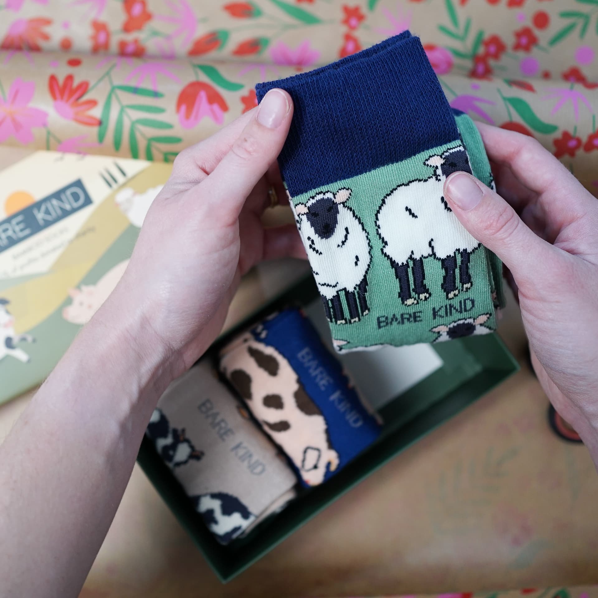 Farm Animals Bamboo Socks Gift Box of 3 - Image 8