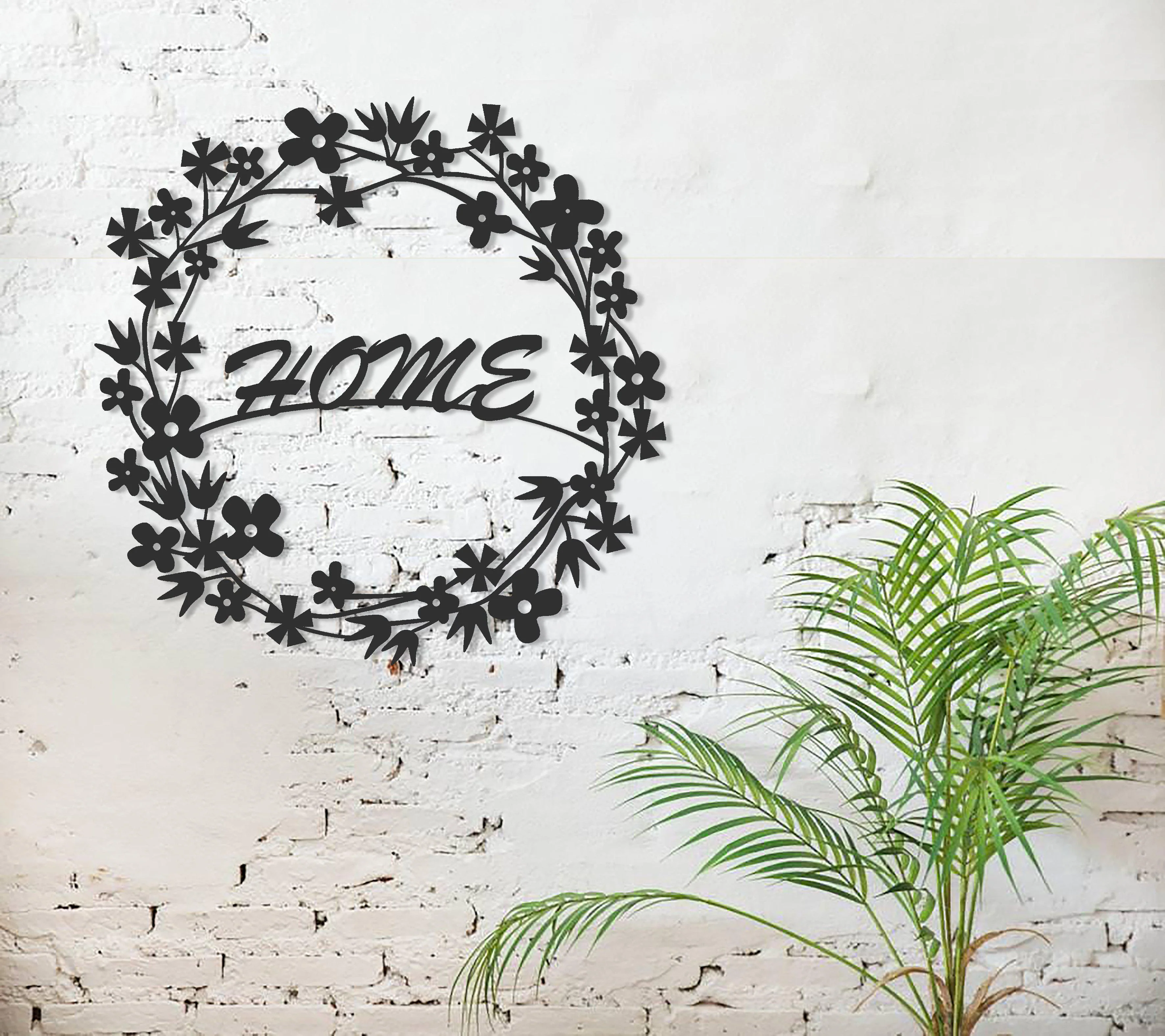 Flowery Metal Wall Art - Image 3