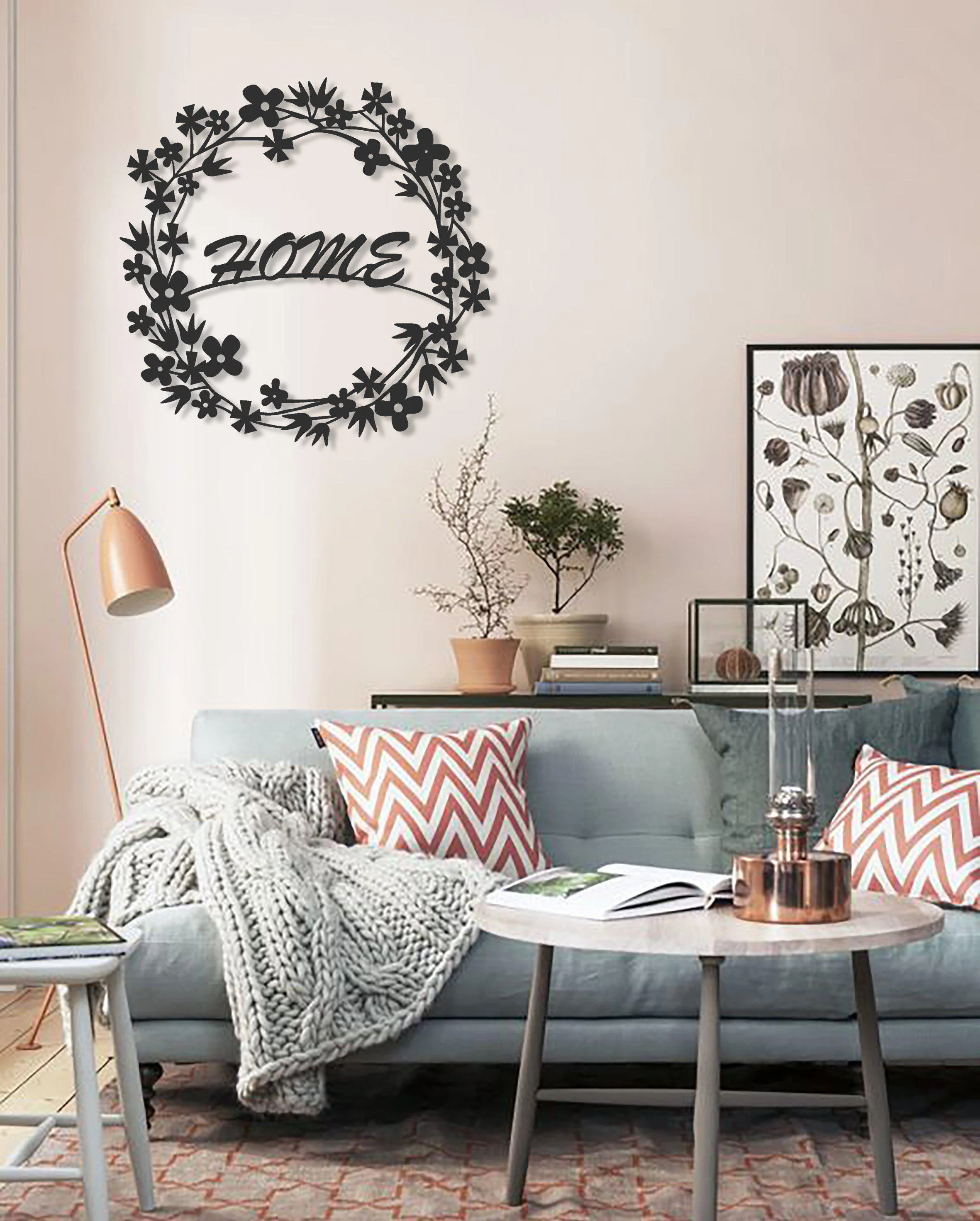 Flowery Metal Wall Art - Image 4