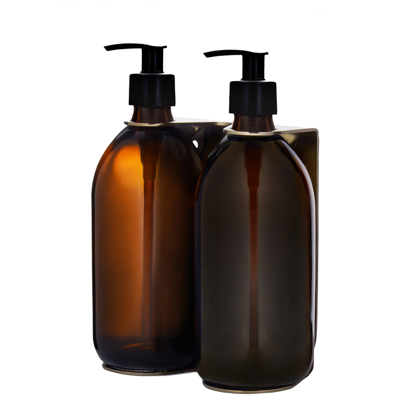 Gold Double Wall Mounted Soap Dispenser - Image 4