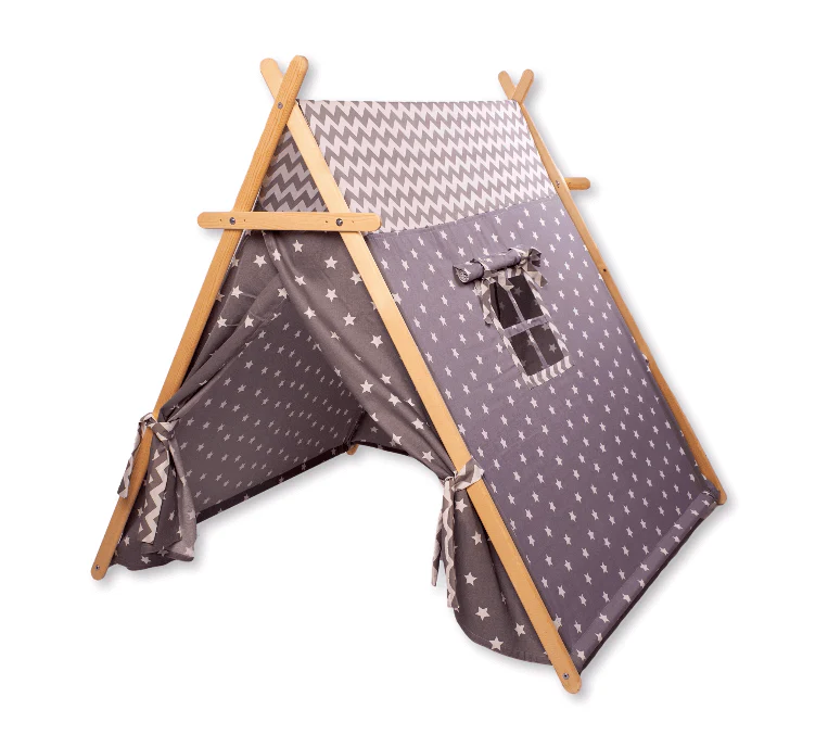 Gray Stars Play Tent and Mat Set - Image 6