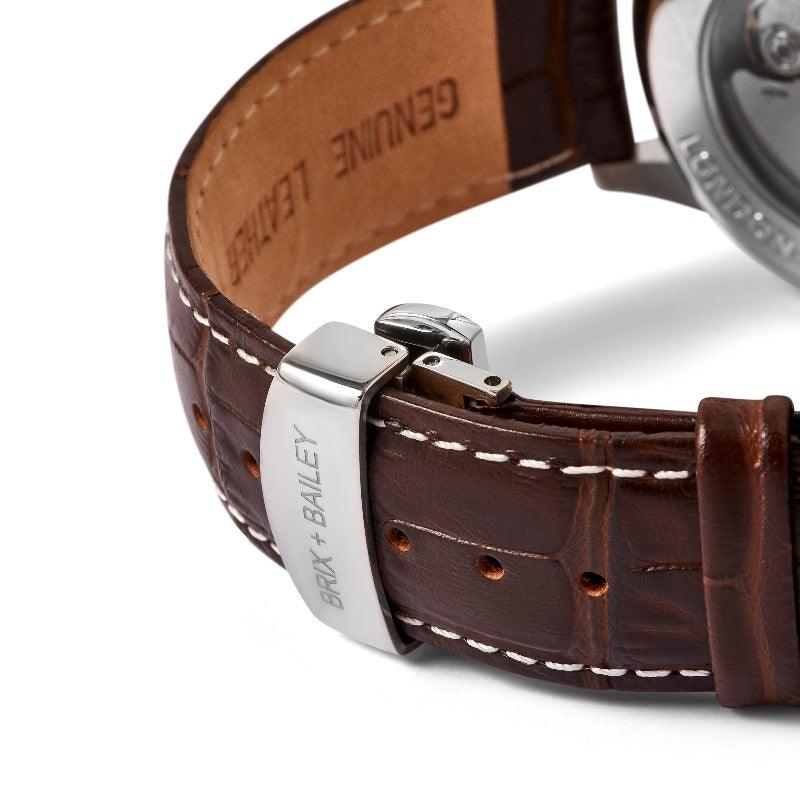 Chronograph Automatic Watch Form 6 in Brushed Gold and Silver - Image 6