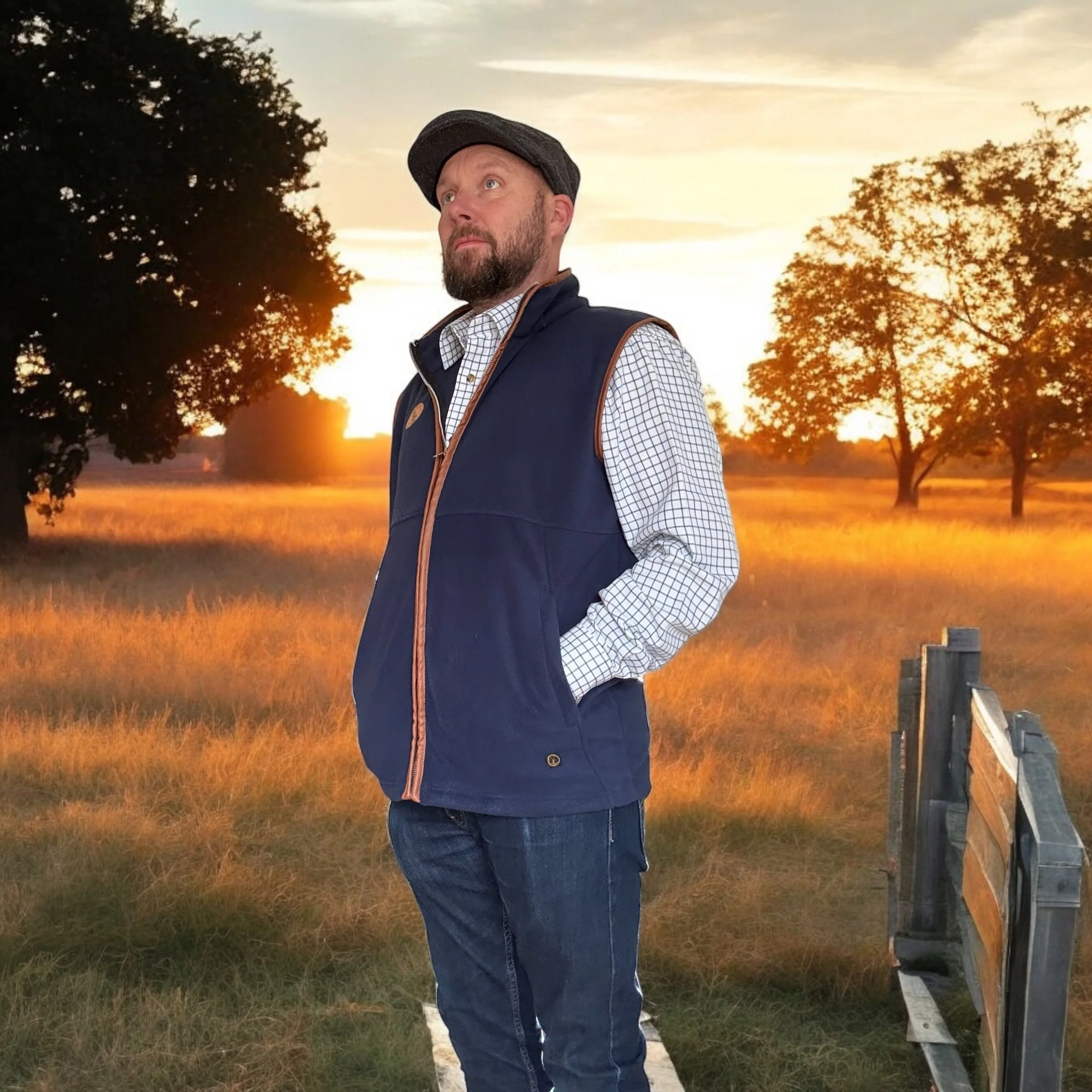 Hunter Blue Gilet - Image 3