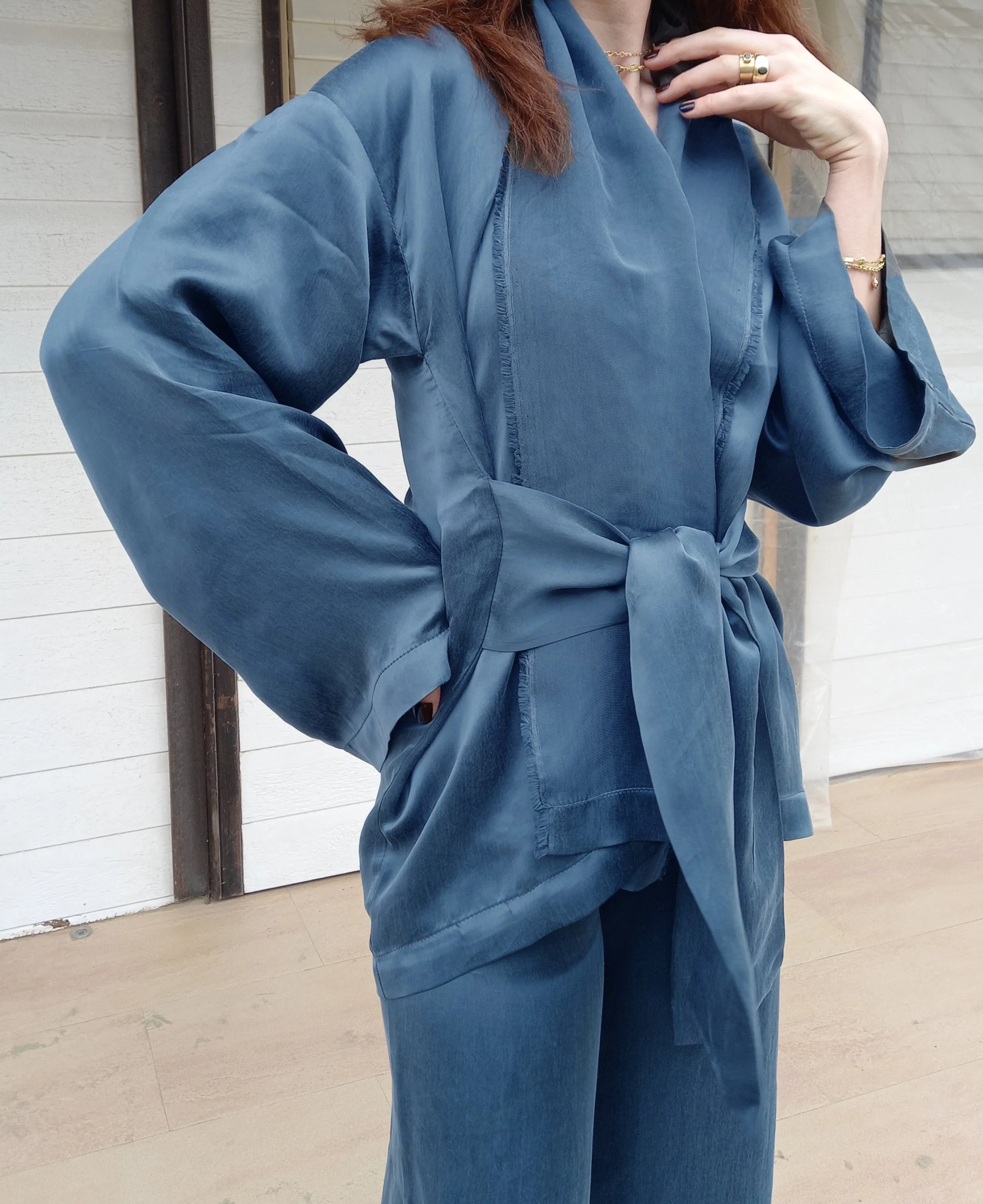 Summer Jinbei Japanese Jacket and Pants Set - Image 4