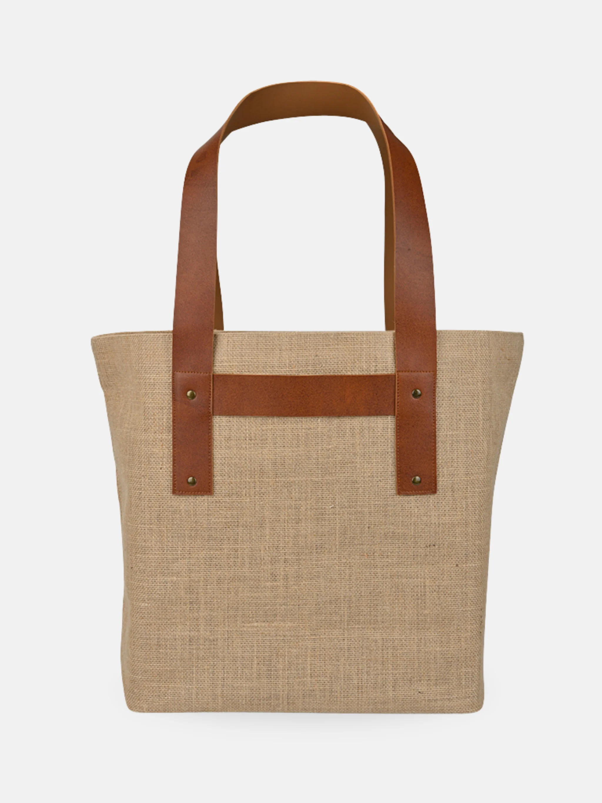 Oversized Jute T Strap Tote Bag - Image 4