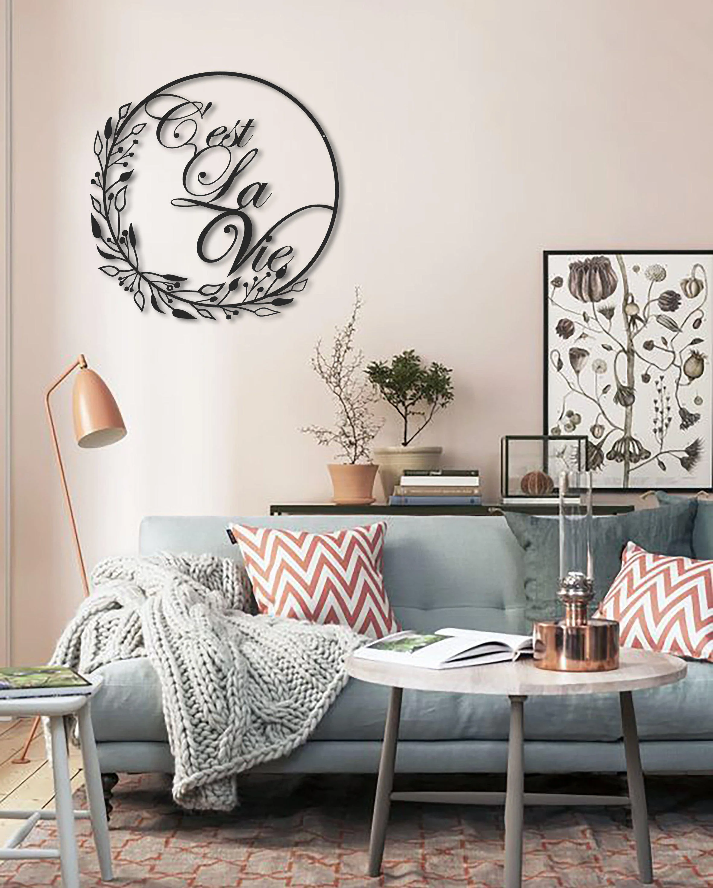 Metal Wall Art C'est La Vie - Image 3