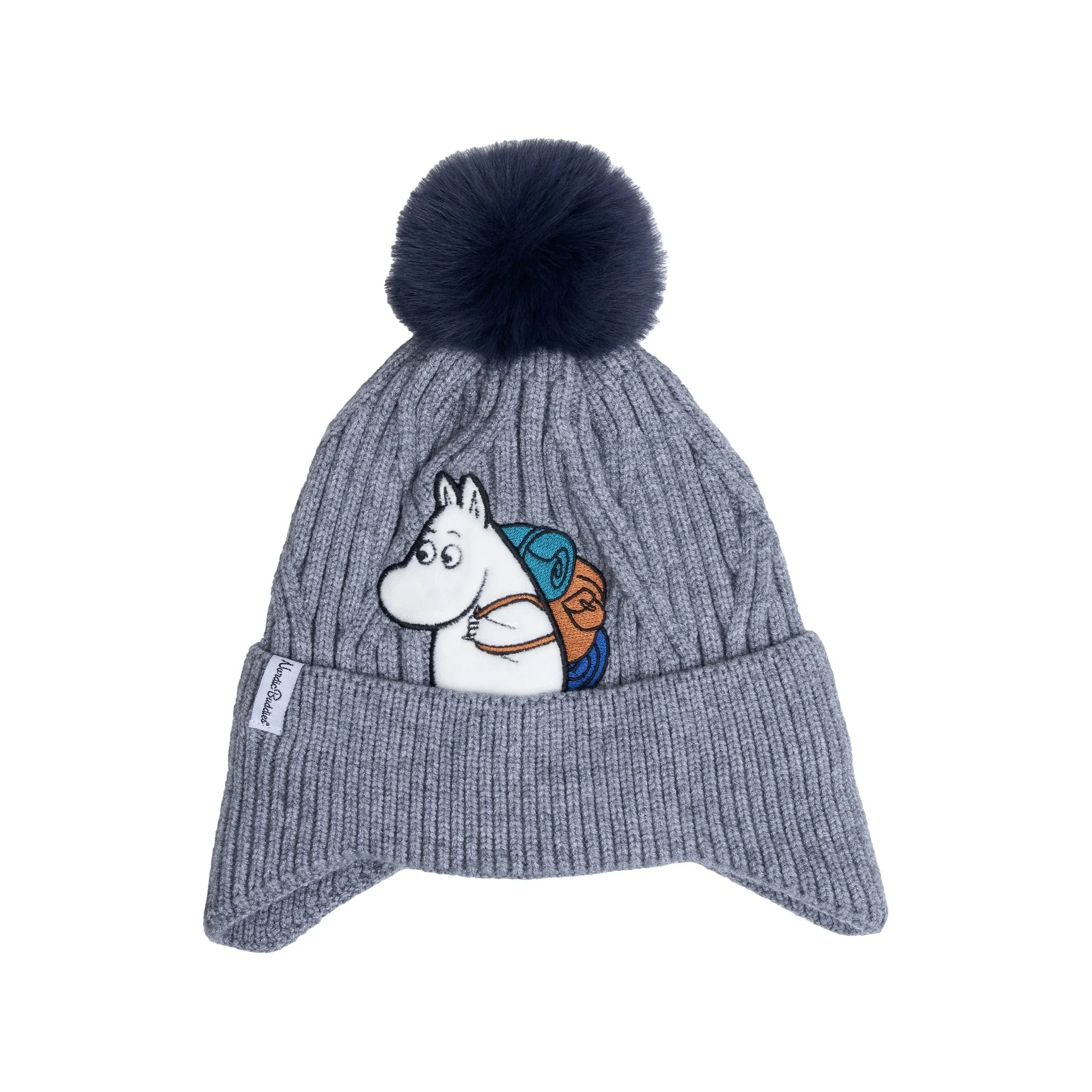 Moomintroll Winter Beanie for Kids in Grey - Image 3