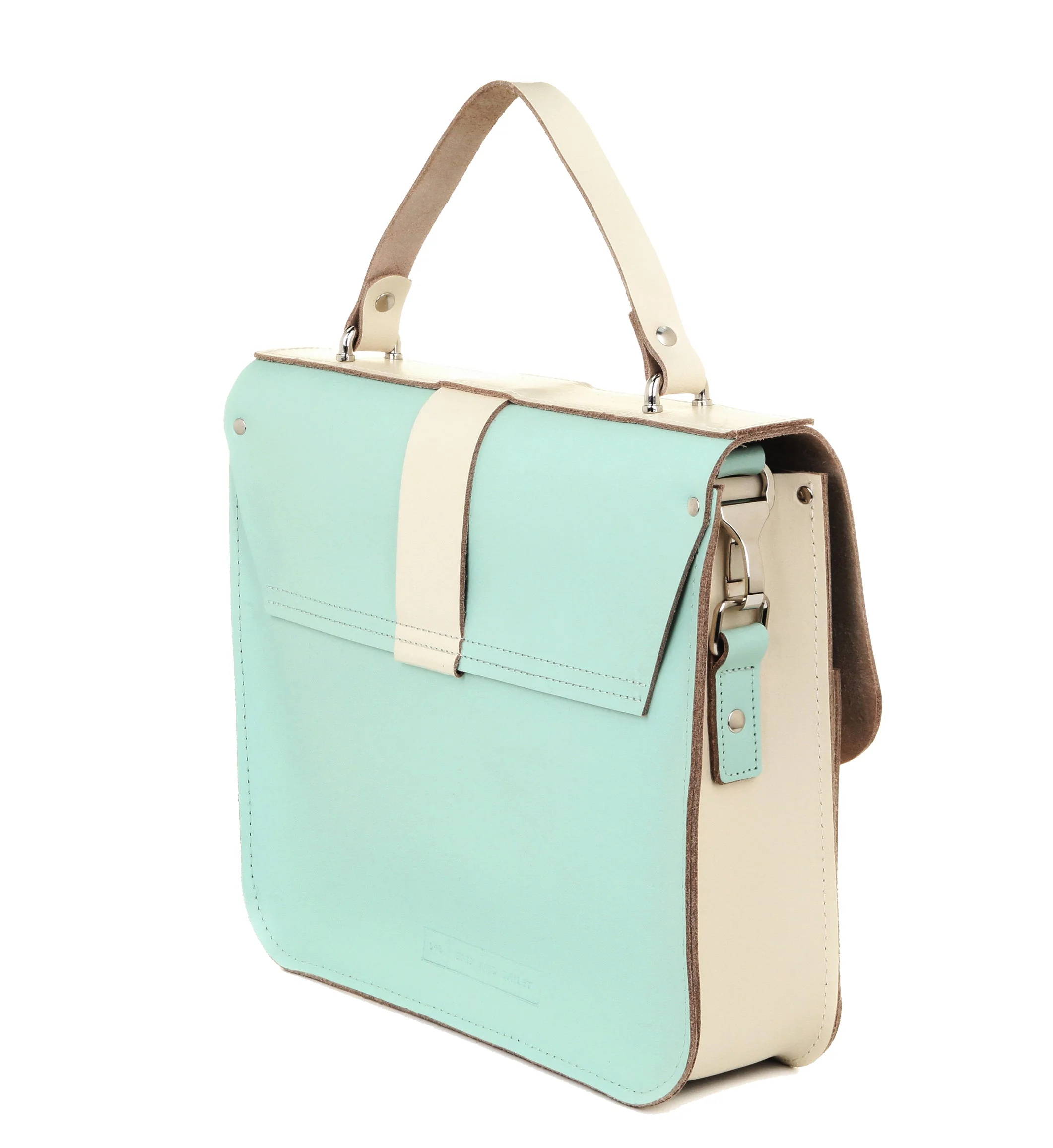 NEW Duckegg and Ivory Two Tone Satchel - Image 3