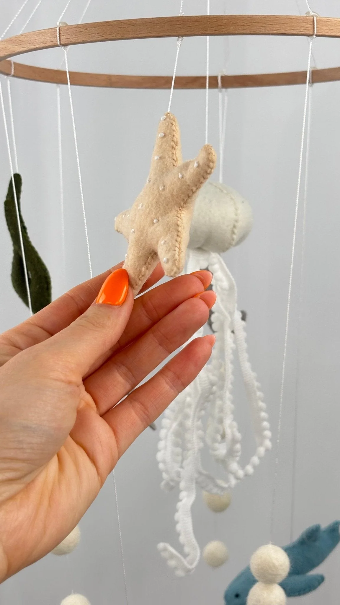 Ocean Drift Felt Cot Mobile - Image 7