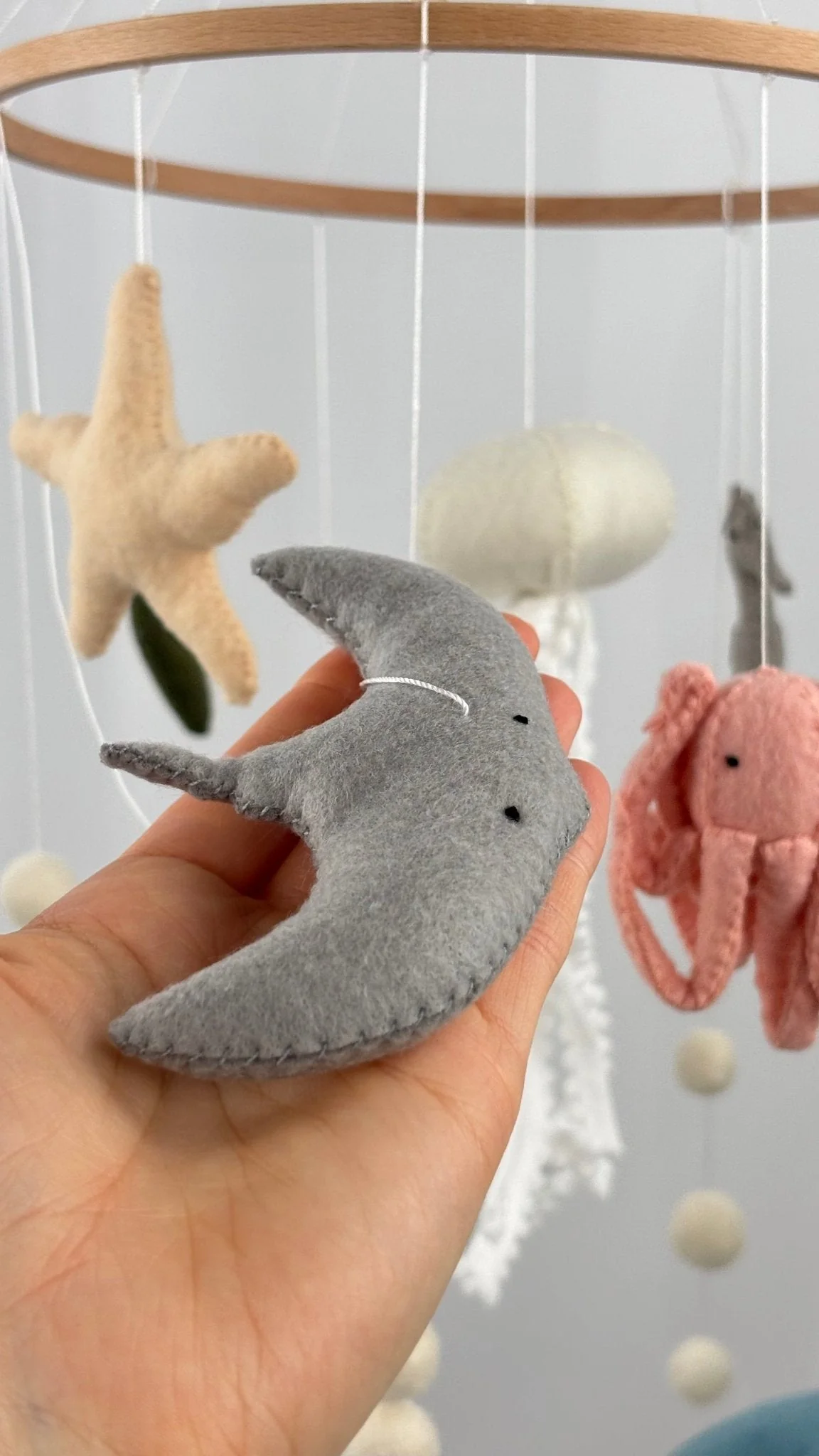 Ocean Drift Felt Cot Mobile - Image 8