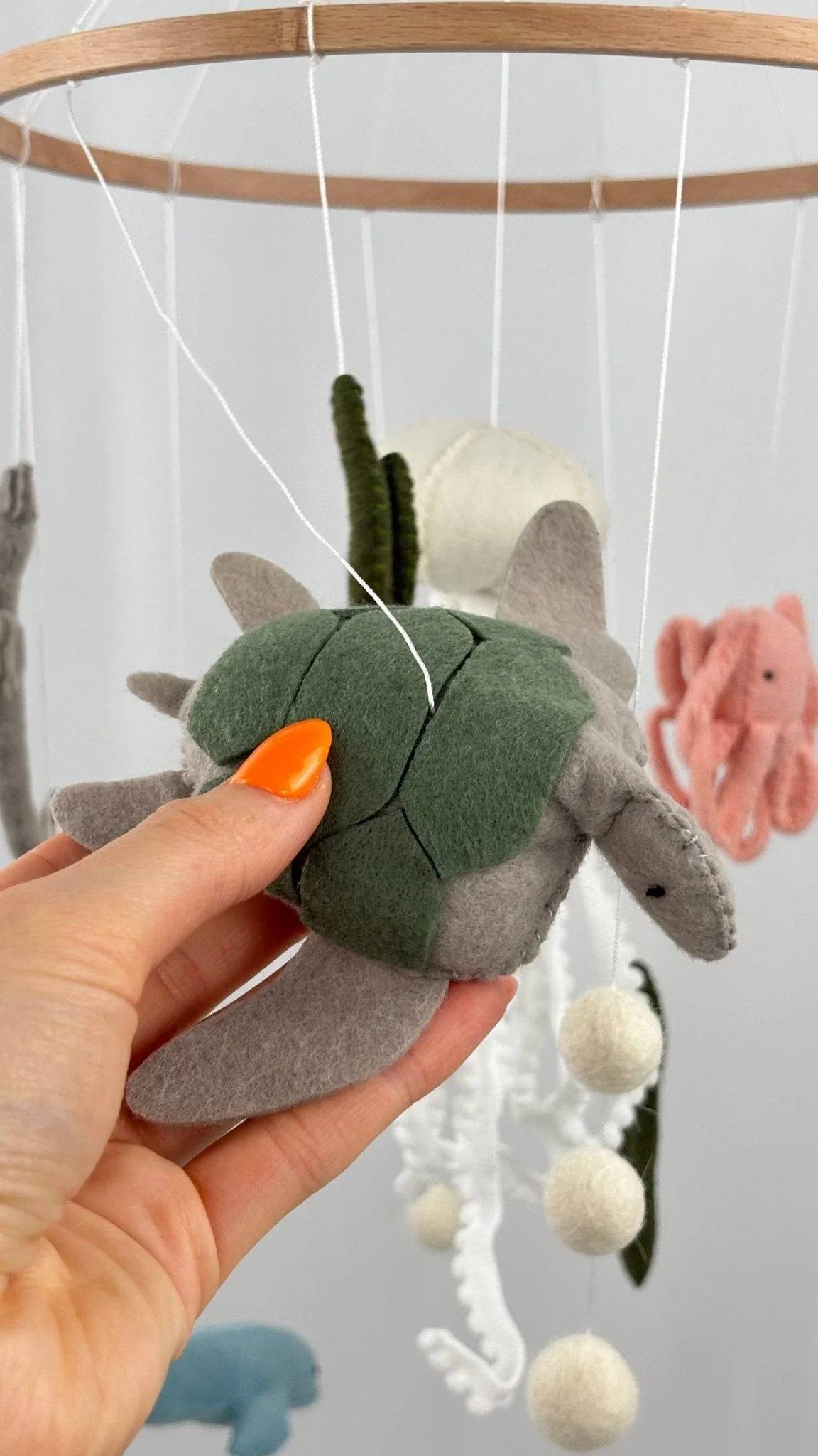 Ocean Drift Felt Cot Mobile - Image 9