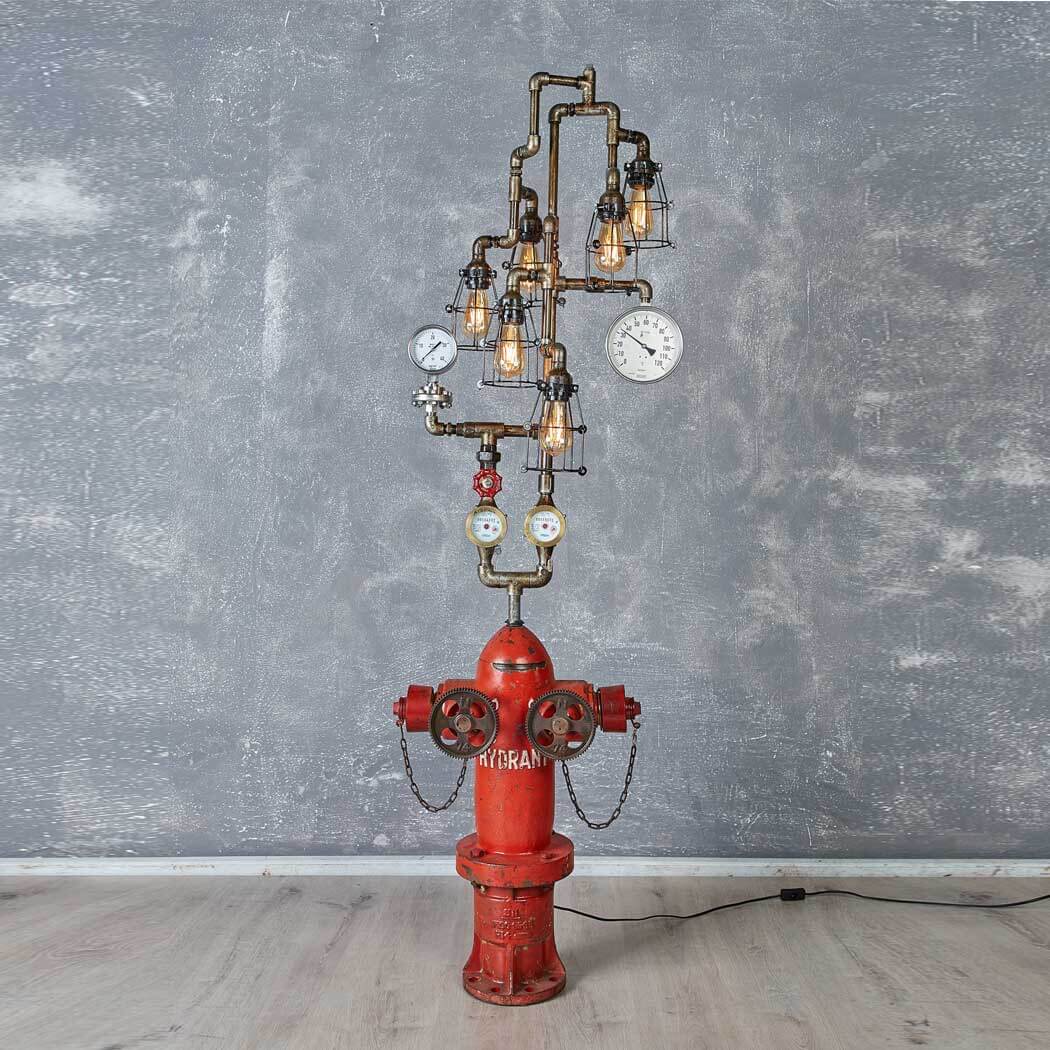 Old Hydrant Lamp Industrial Vintage Lighting - Image 3