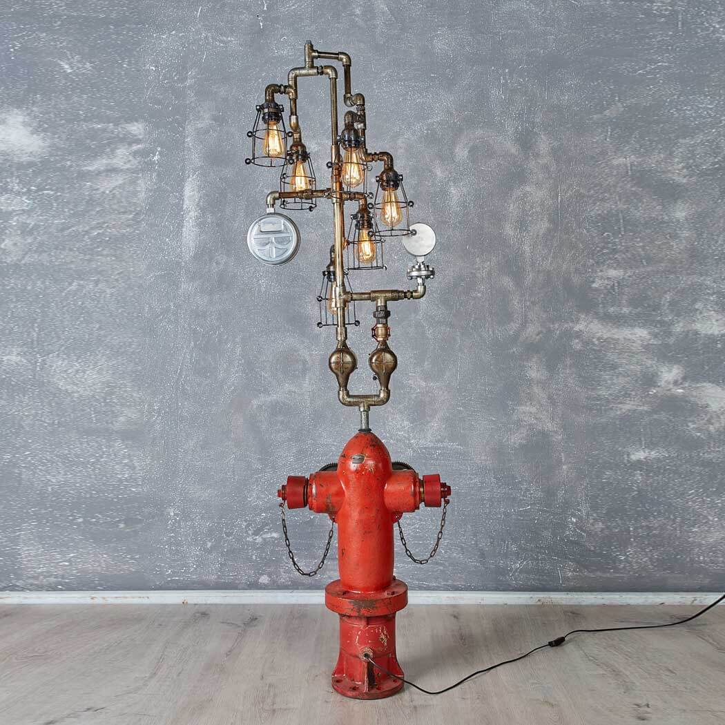 Old Hydrant Lamp Industrial Vintage Lighting - Image 4