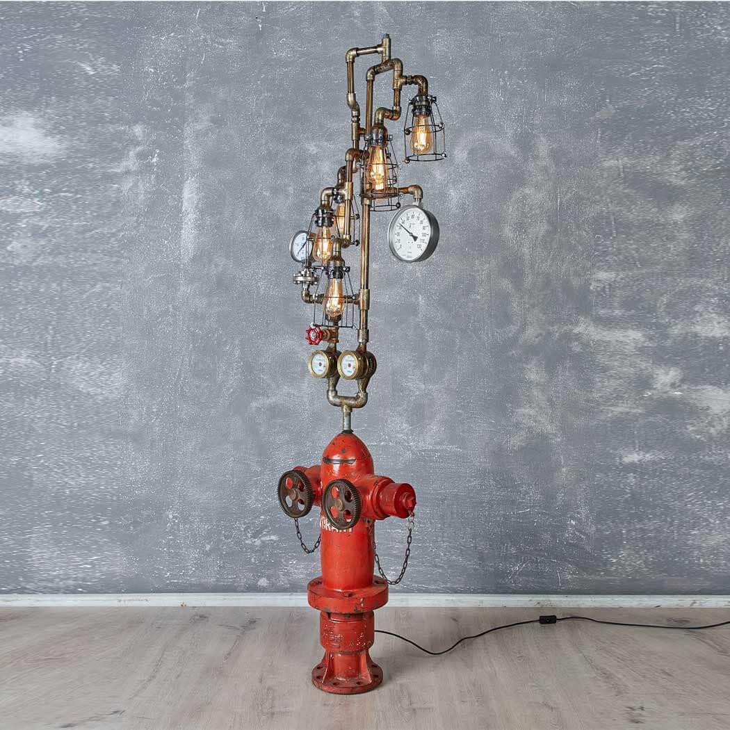 Old Hydrant Lamp Industrial Vintage Lighting - Image 5
