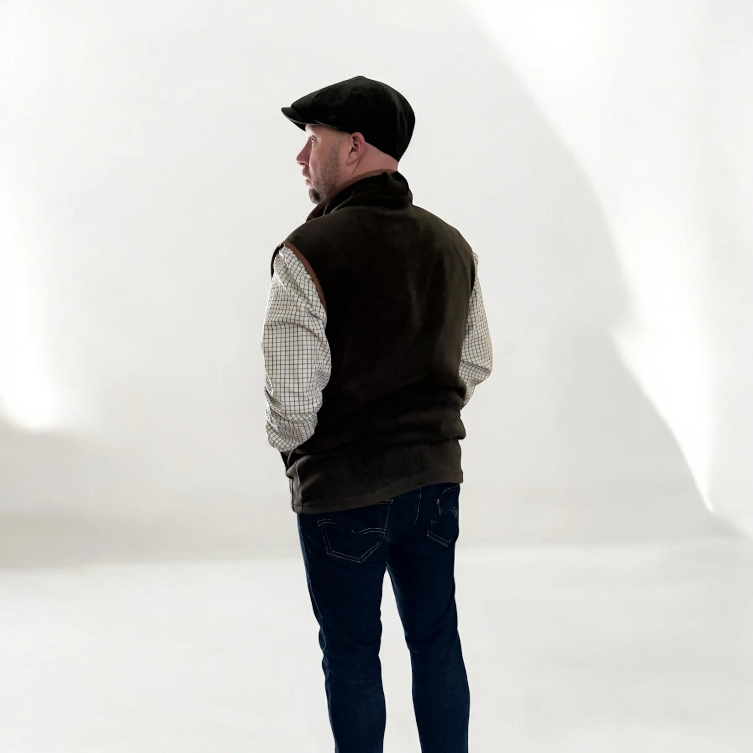 Olive Green Hunters Gilet - Image 8