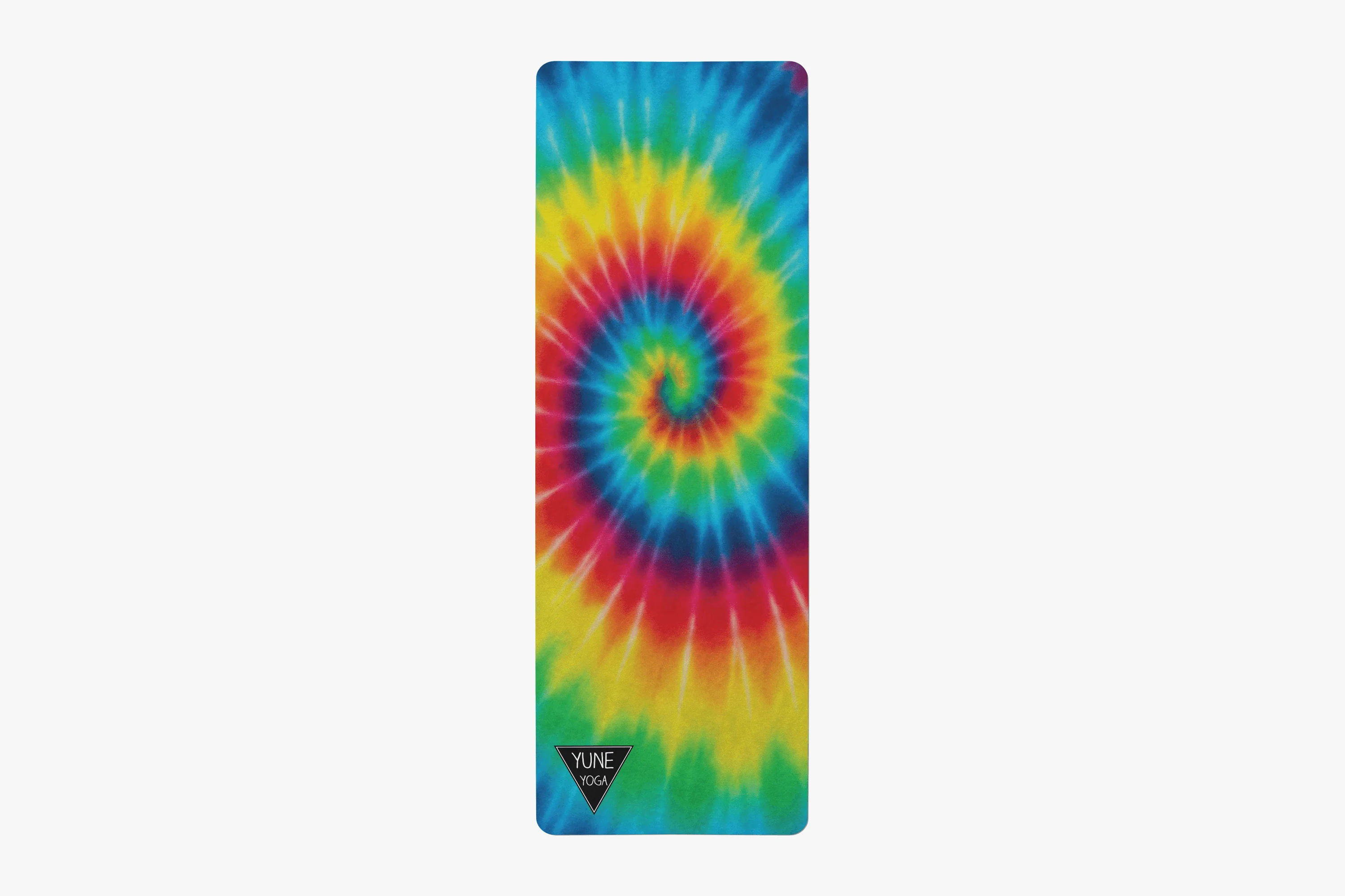 Rainbow Tie Dye Foldable Travel Yoga Mat 2mm Natural Rubber Non-Slip Eco-Friendly - Image 3