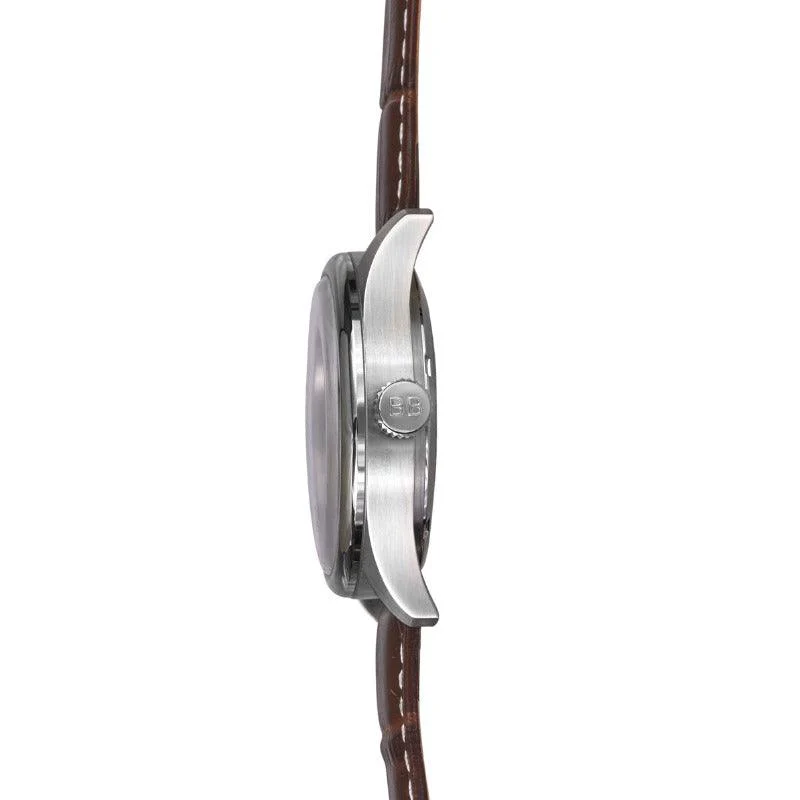 Simmonds Watch Form 3 in Brown and Silver - Image 4