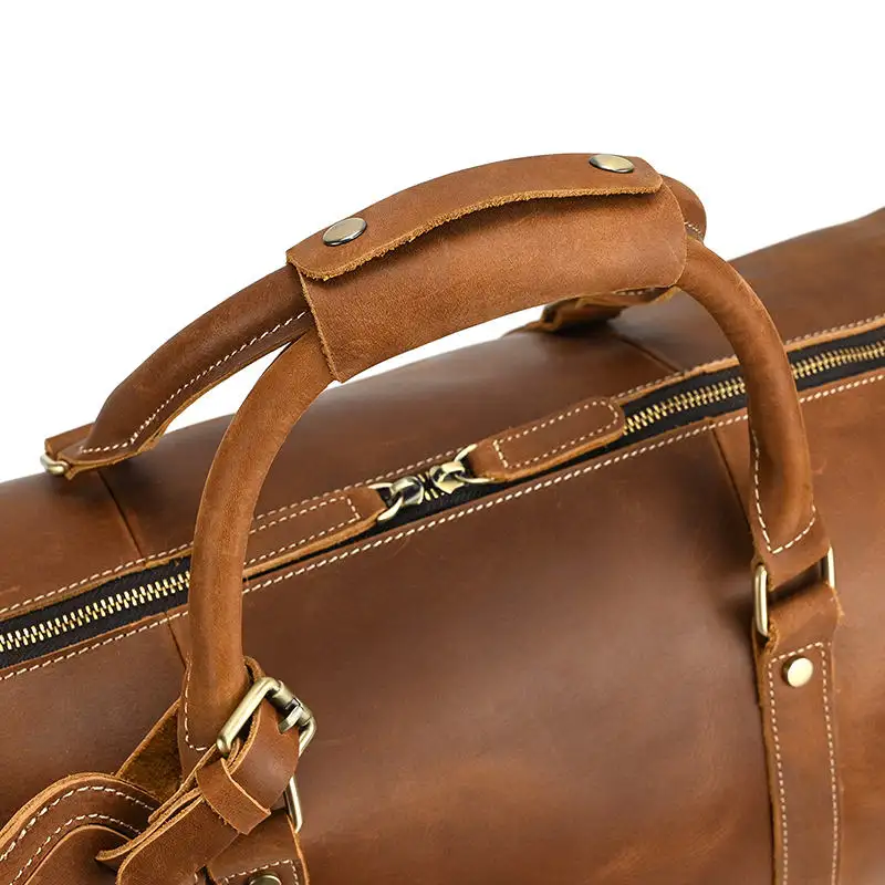 The Dagny Large Leather Weekender Bag - Image 19
