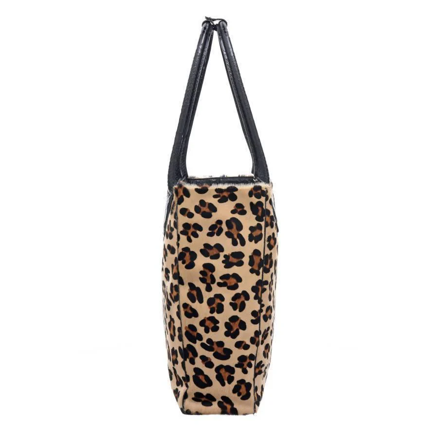 NEW Leopard Leather Day Tote Bag for Daily Style - Image 3