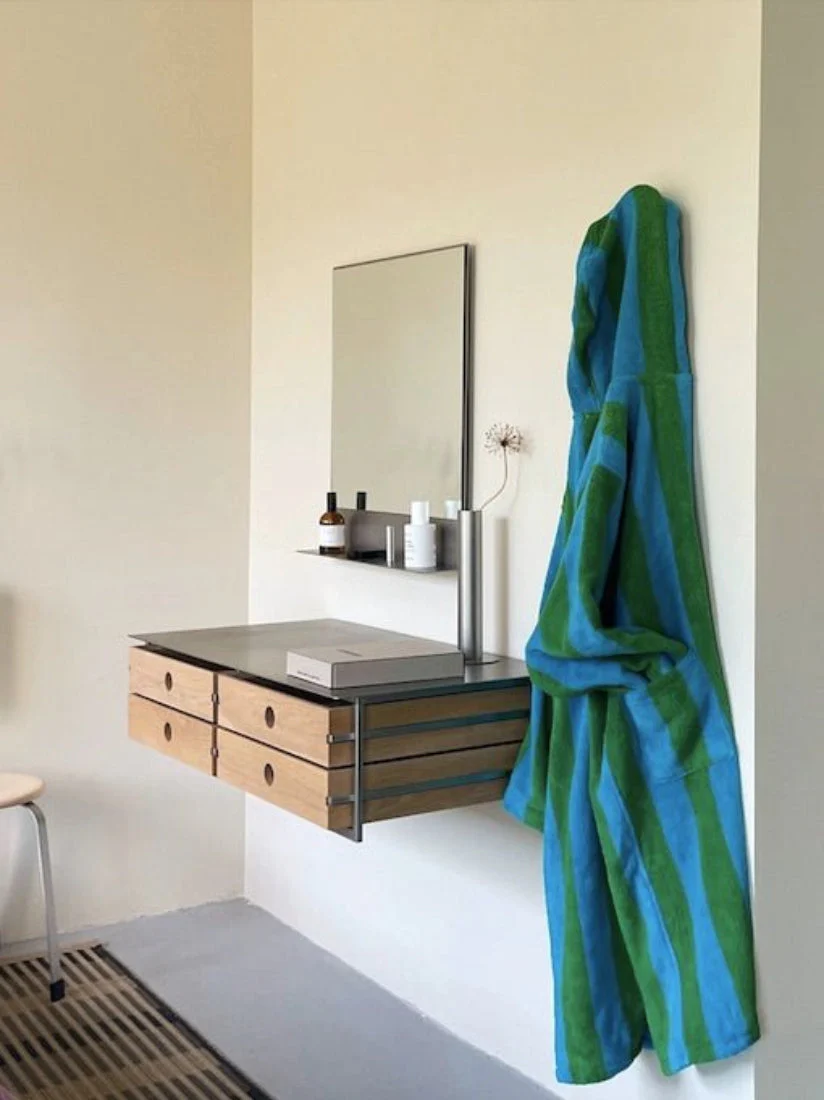 Ultra Soft Retro Stripe Bathrobe in Organic Cotton - Image 6