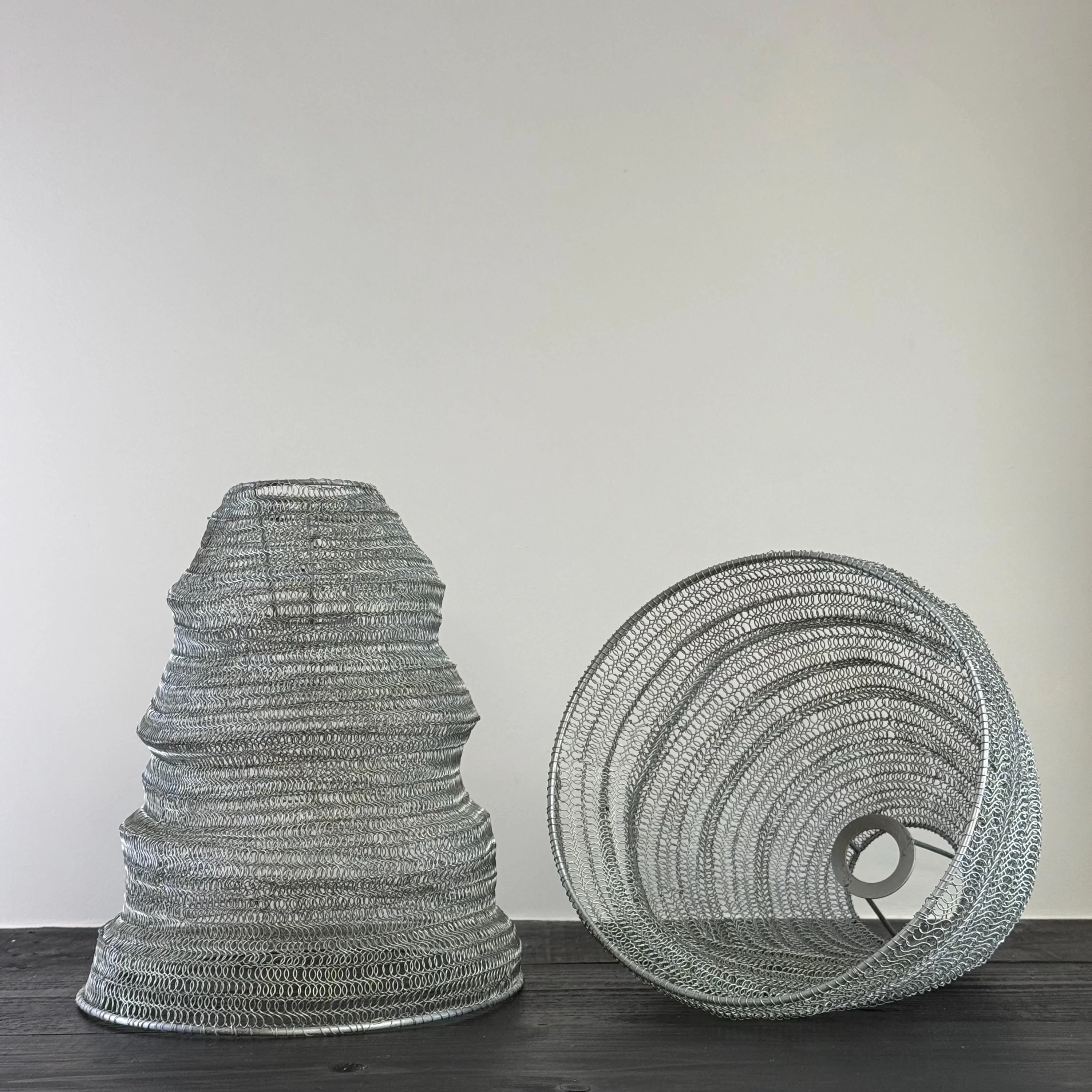 Walton ~ Beehive Large Silver Wire Mesh Lampshade Pendant Ceiling Light - Image 8