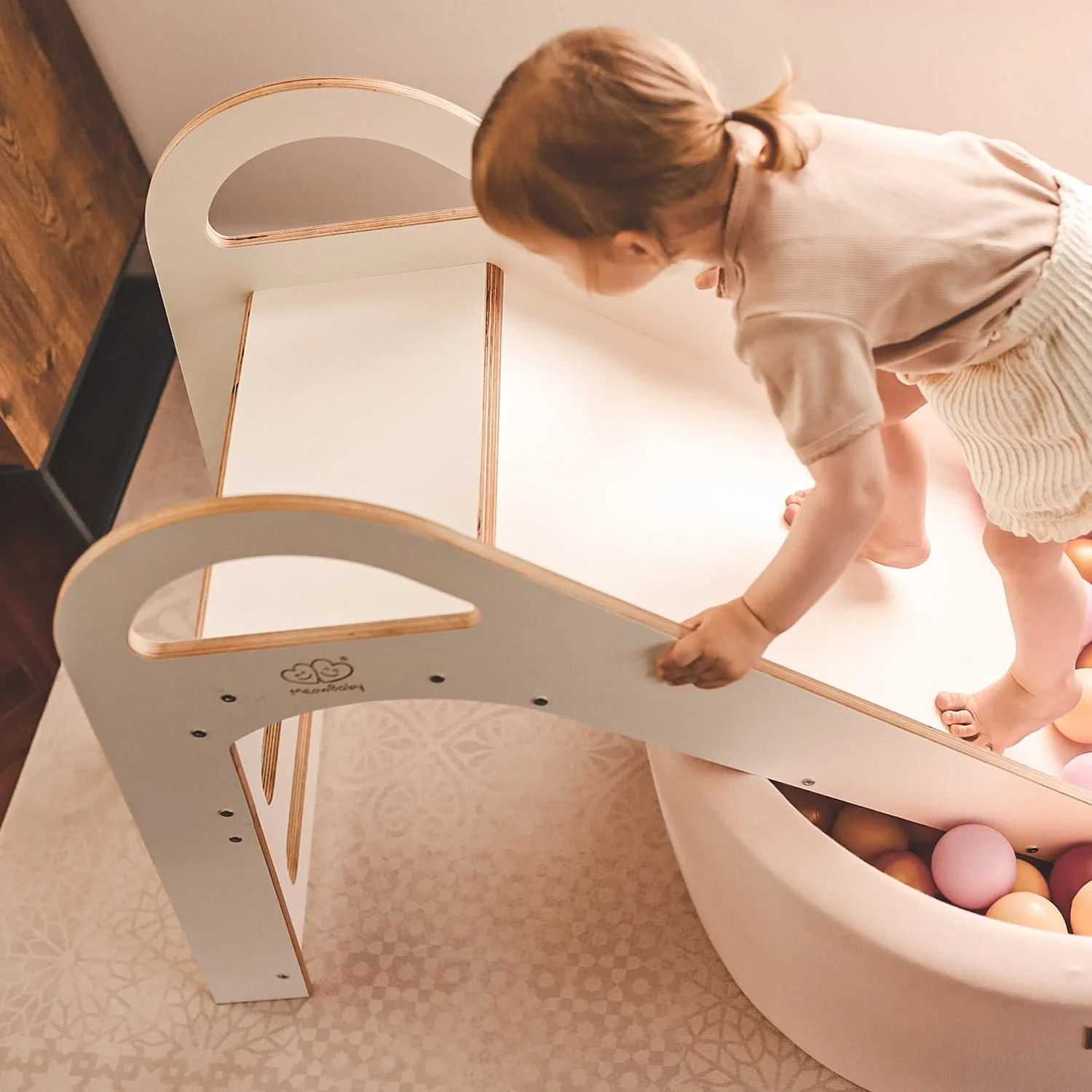 Wooden Indoor Scandi Slide for Children 87cm - Image 12