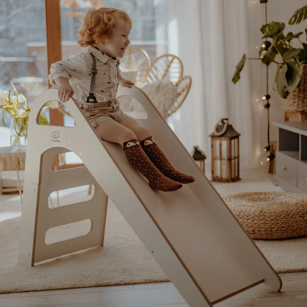 Wooden Indoor Scandi Slide for Children 87cm - Image 3
