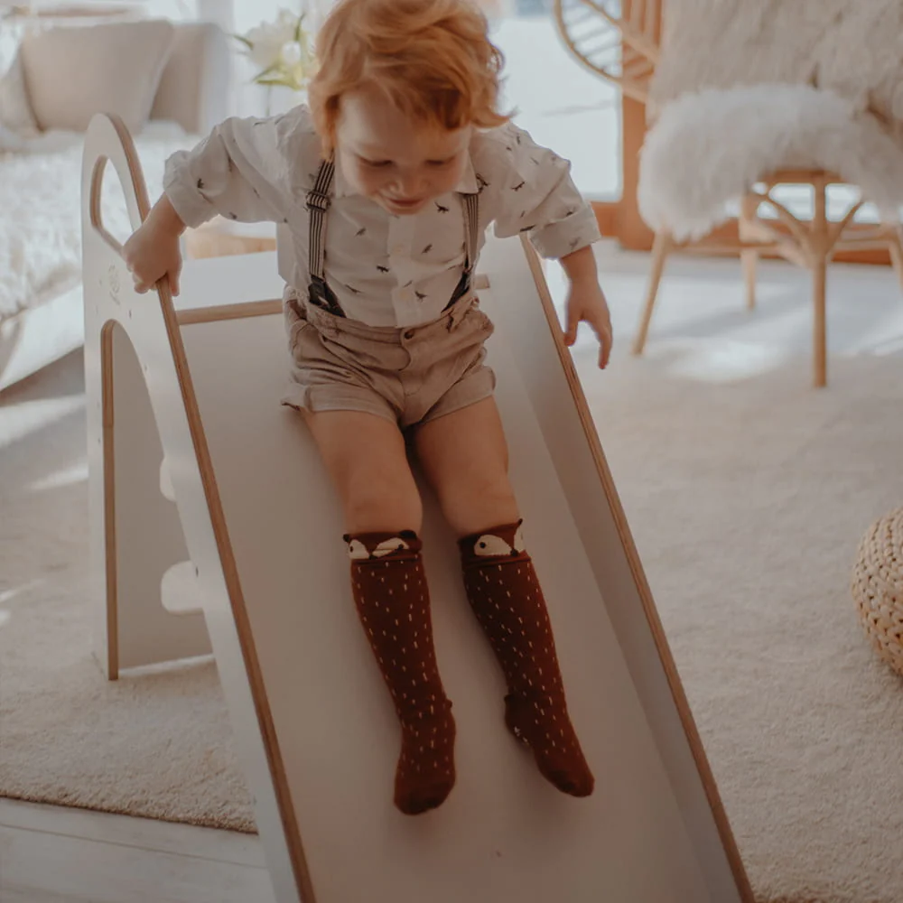 Wooden Indoor Scandi Slide for Children 87cm - Image 4
